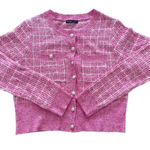 SHEIN Rose Button-Front Cardigan